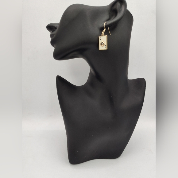 NWT Ace Of Spades Playing Card Drop Earrings, Hypoallergenic Posts❗❗5/$25❗❗ - Picture 1 of 4